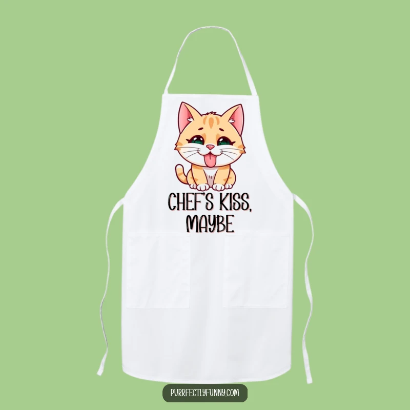 Funny Cat Face Apron: Kitchen Mischief, Hilarious Cooking Gift