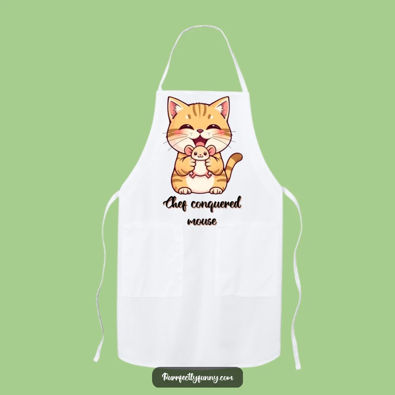 Funny Cat Hunter Apron: Cook Up a Storm of Success