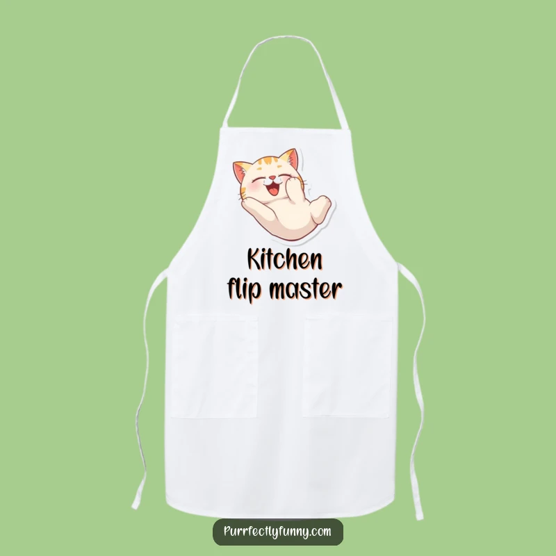Funny Cat Tumble Apron: Cook with Carefree Glee