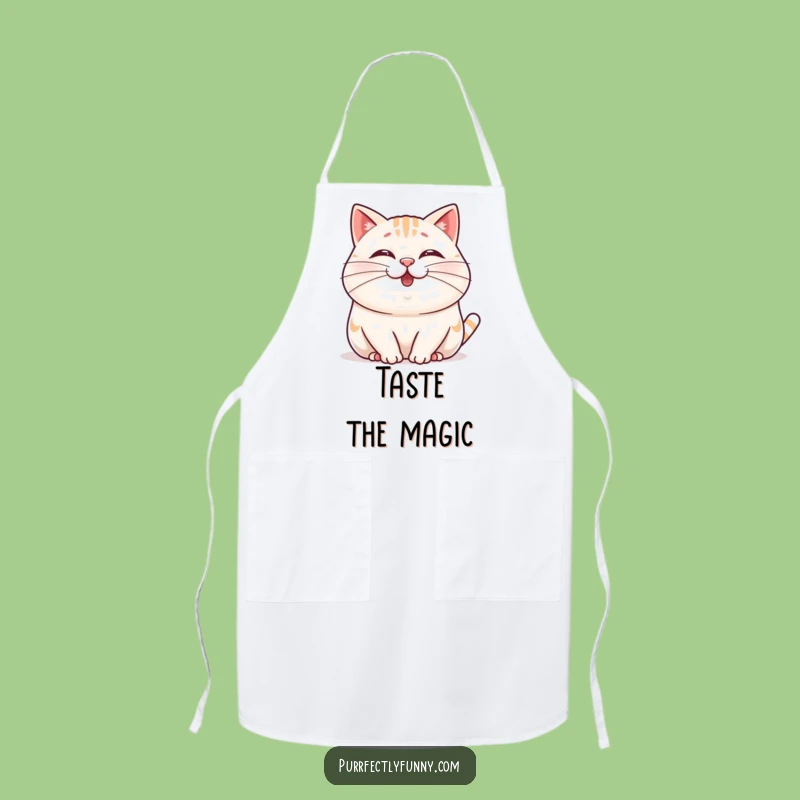 Funny Wobbly Whisker Cat Apron: Cook with Cheerful Feline Fun