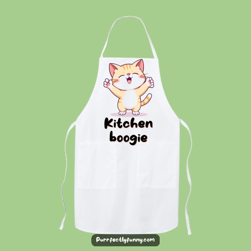 Funny Apron: Silly Dancing Cat - Cook Up Some Fun!