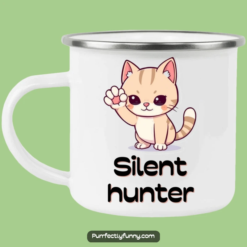 Funny Cat Stealth Camping Mug - Hilarious Outdoor Mission, Perfect Gift