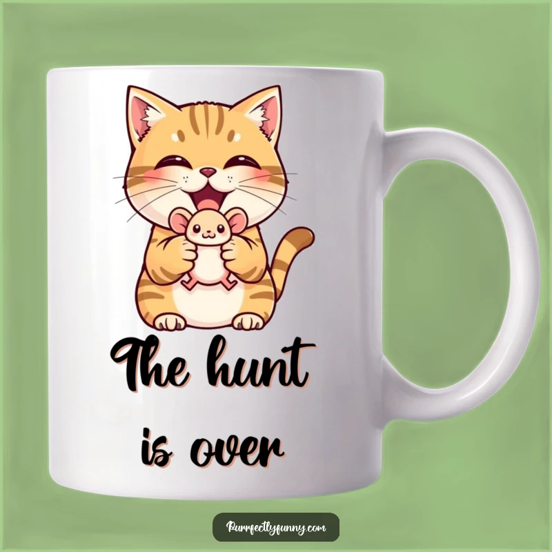 Funny Cat Hunter Mug: A Triumphant Gift for Mighty Mousers