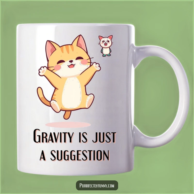 Funny Leaping Cat Mug: A Hilarious Gift for Cat Lovers