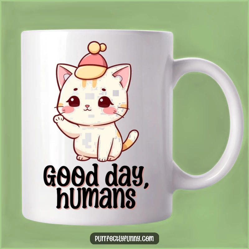 Funny Dapper Cat Mug: Hilarious Gentleman Feline Tipping Hat Gift for Sophisticates