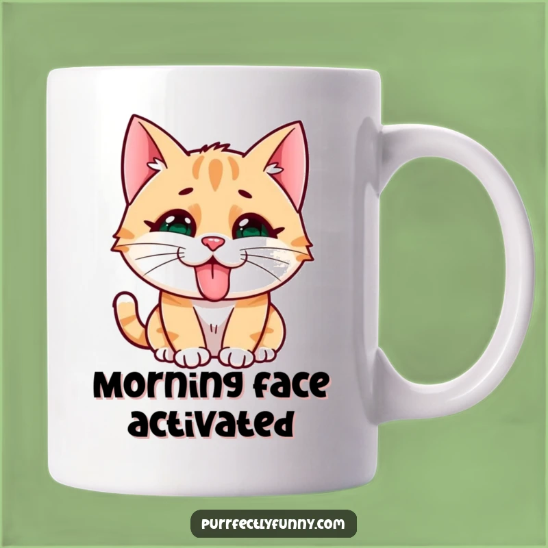 Funny Cat Face Mug: Silly Tongue Out, Perfect Gag Gift for Cat Lovers