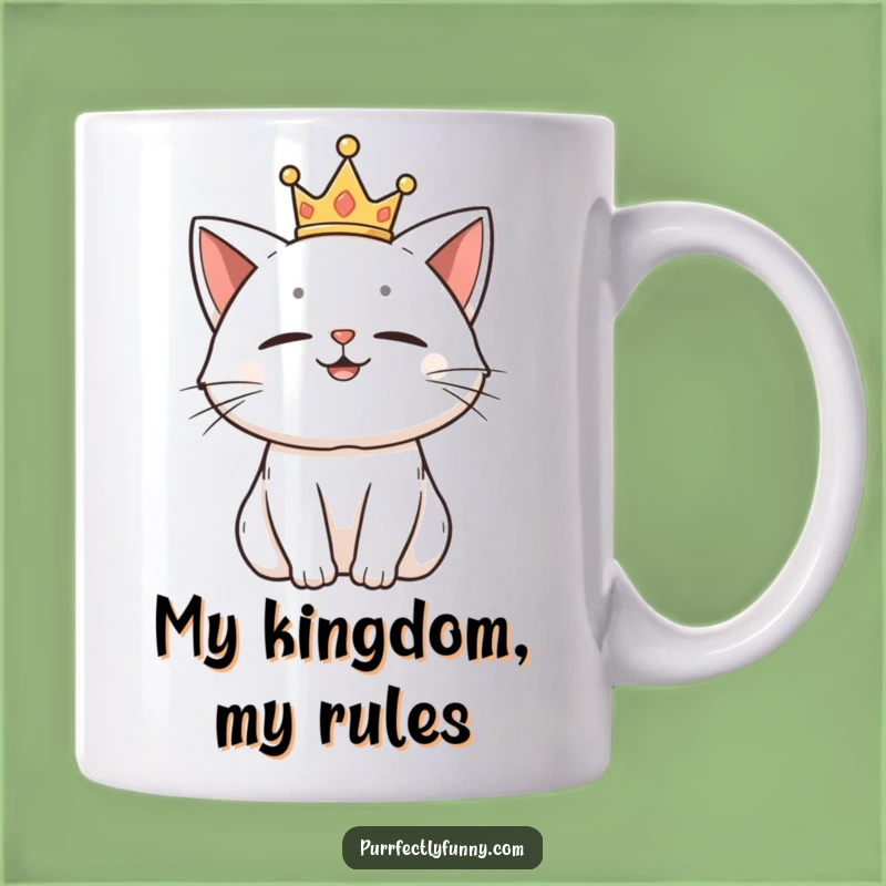 Funny Royal Cat Crown Mug: A Majestic Feline Gift for Proud Cat Lovers