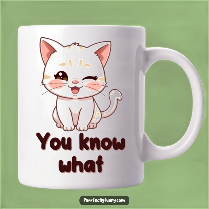 Funny Cat Wink Mug: Playful Feline Gift for Cat Lovers