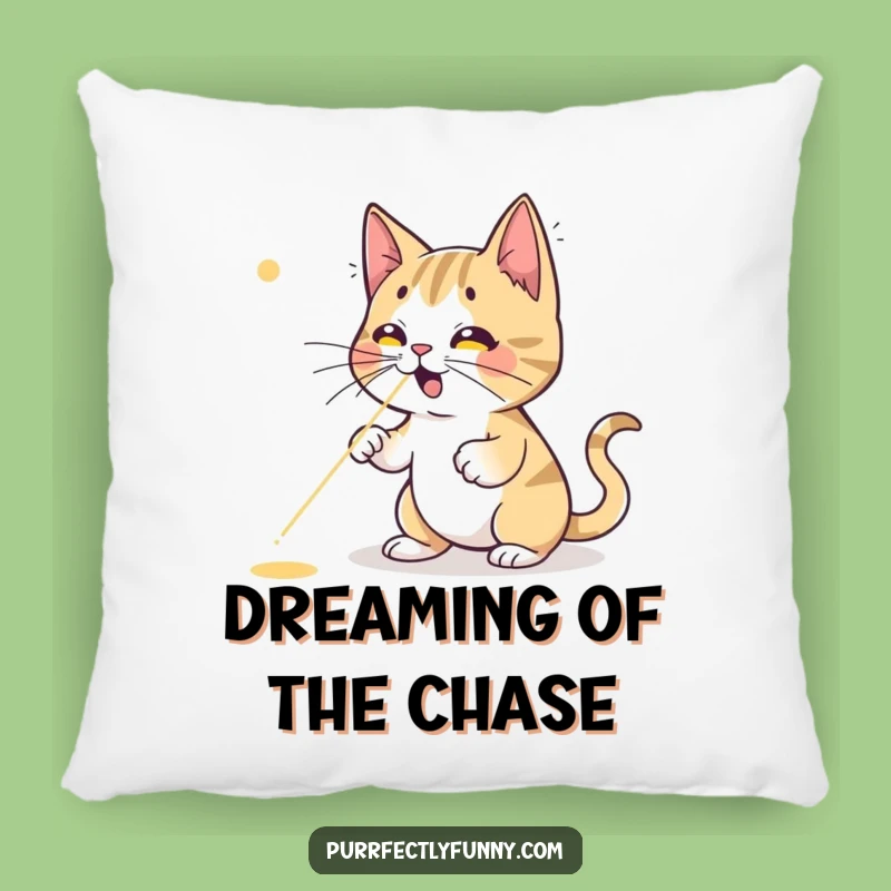 Funny Cat Laser Dot Pillow - Hilarious Comfort, Perfect Gift for Cat Lovers' Cozy Nook