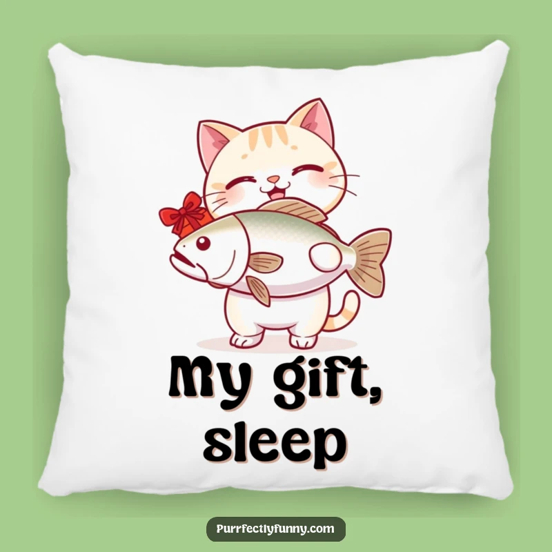 Funny Cat Fish Pillow - Comfy and Hilarious Couch Accessory Gift
