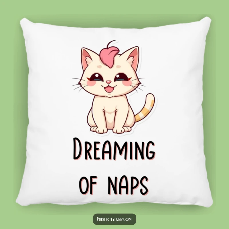 Funny Cat Grin Pillow: Cozy Cushion with Silly Feline, Adorable Funny Gift