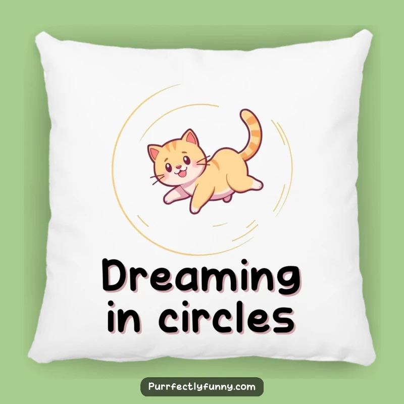 Funny Dizzy Cat Pillow: Cozy Feline Spiral for Ultimate Comfort
