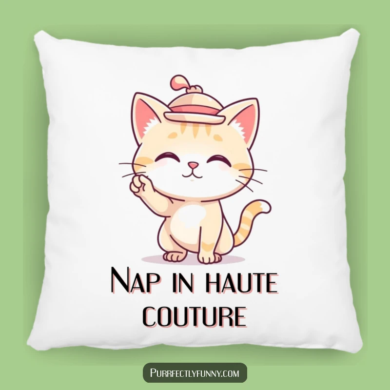 Funny Cat Hat Pillow: Comfy & Stylish Feline Accent