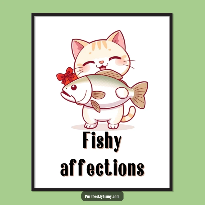 Funny Cat Fish Digital Art - Instant Hilarious Download for Cat Lovers