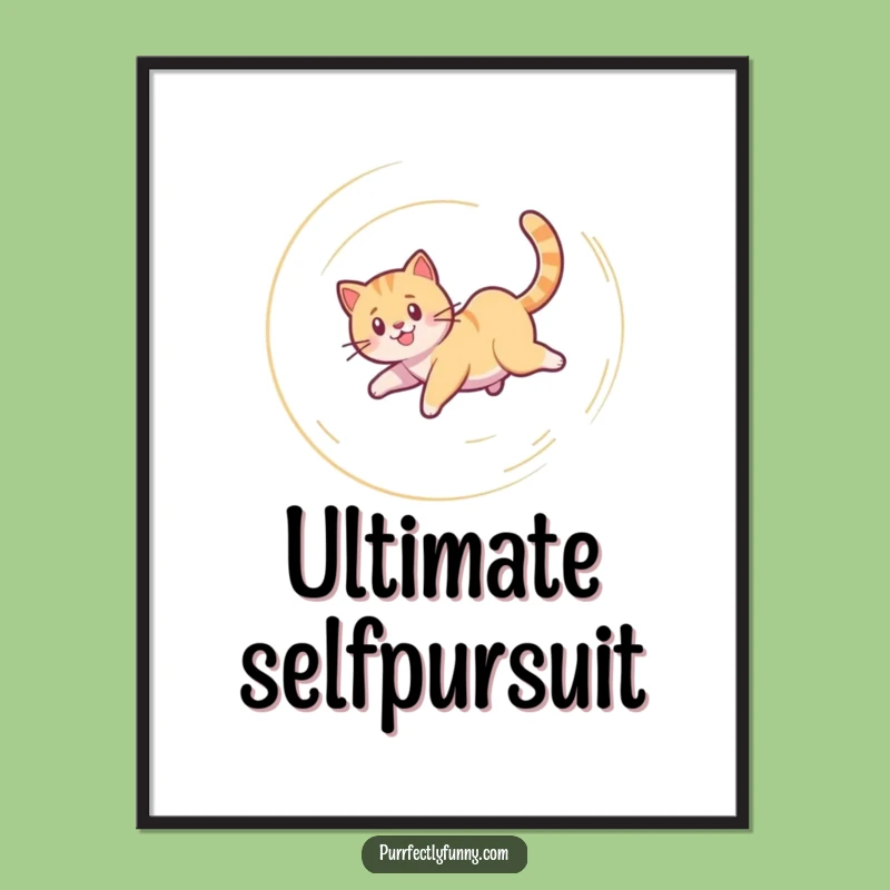 Funny Dizzy Cat Digital Art: High-Res Feline Spiral for Your Perfect Gift