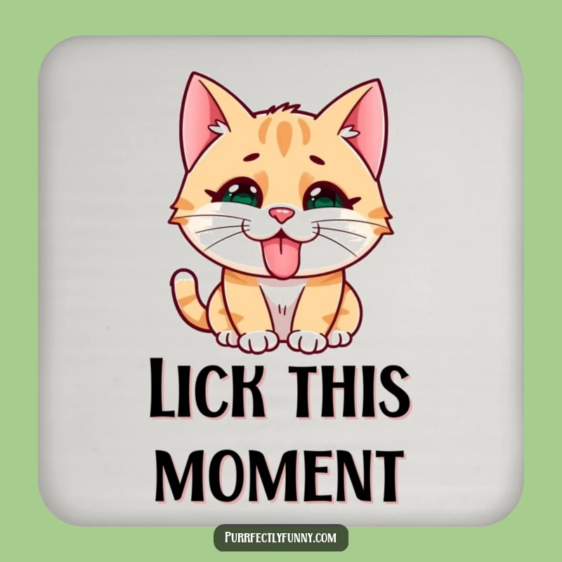 Funny Cat Face Coaster: Sass Protection, Hilarious Drink Accessory Gift