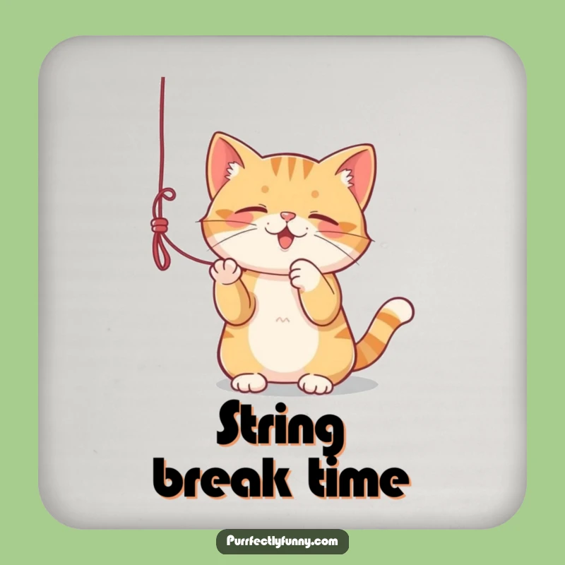 Funny Cat String Coasters: Protect Surfaces with Playful Charm