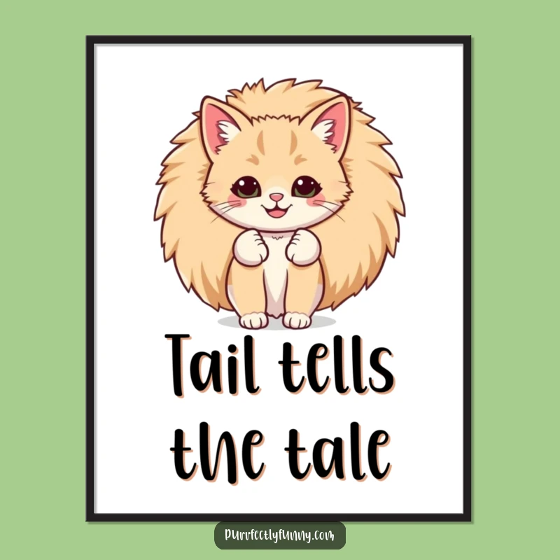 Funny Big Smile Cat Poster: Whimsical Wall Art & Gift