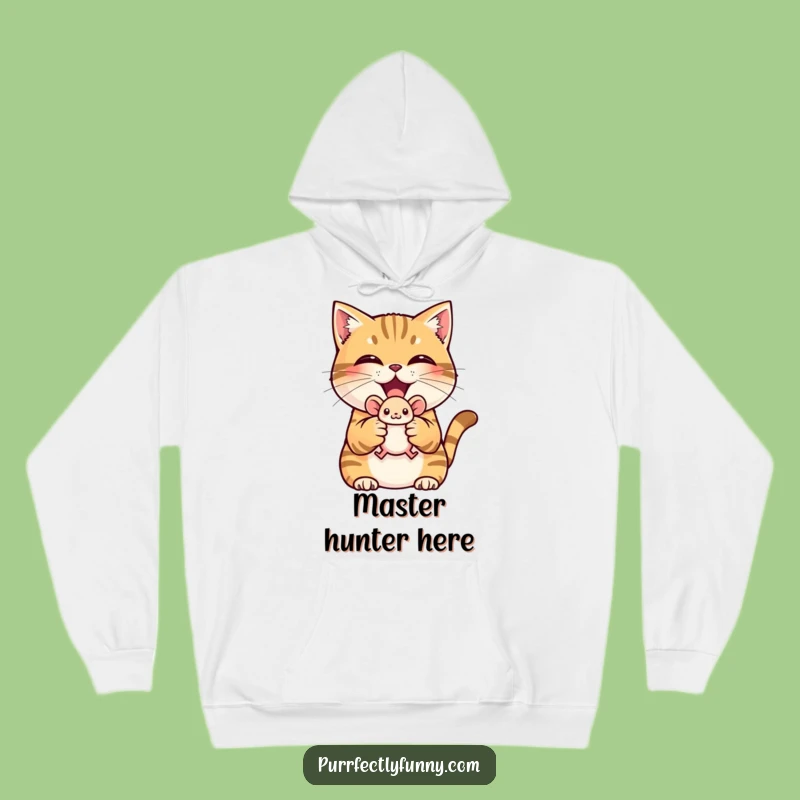 Cozy Funny Cat Hunter Hoodie: Celebrate Your Victories in Style