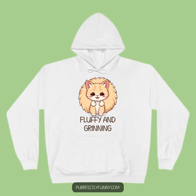 Funny Big Smile Cat Hoodie: Cozy Comfort & Giggles