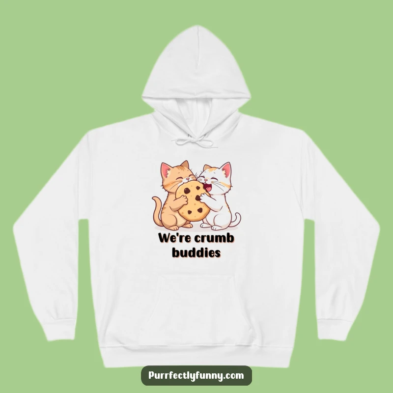 Funny Cat Cookie Sharing Hoodie: Cozy Comfort and Hilarious Cat Gift