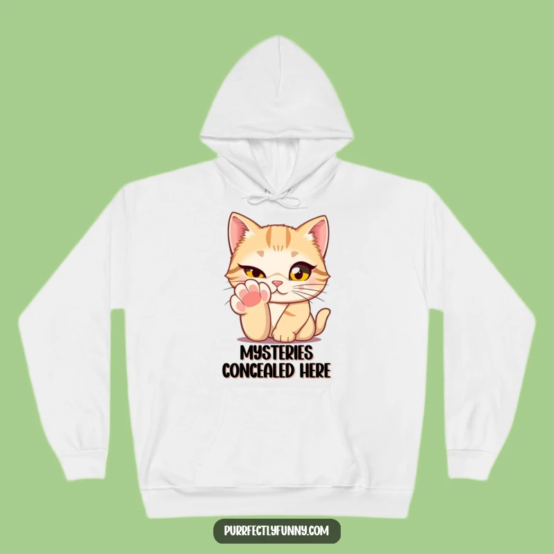 Funny Cat Winking Hoodie - Cozy & Hilarious Big Eyes Feline Gear Gift