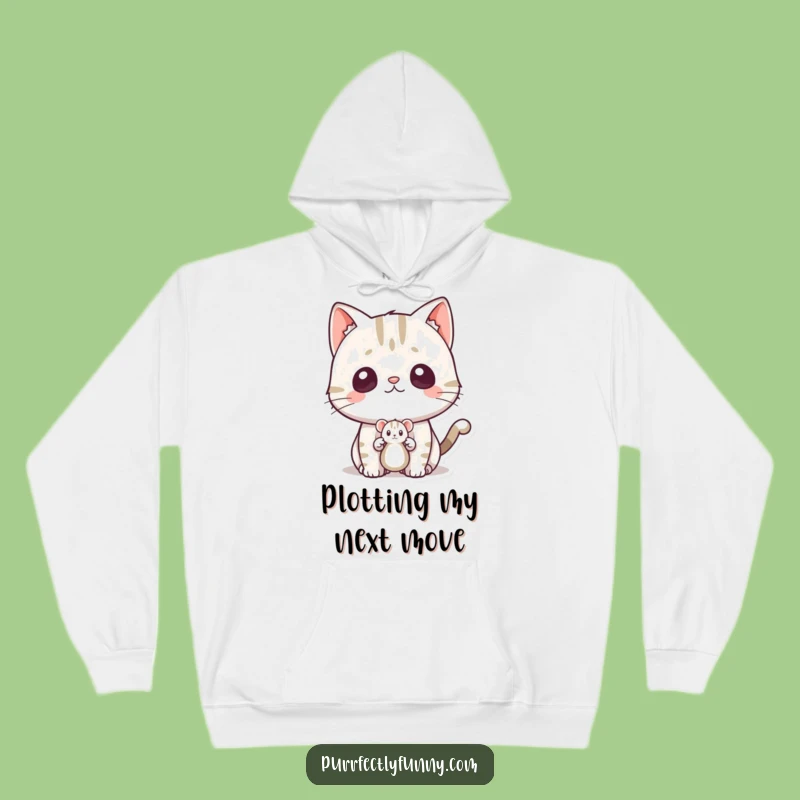 Funny Surprised Cat Hoodie - Cozy Shocked Feline Wear - Excellent Gift Idea!