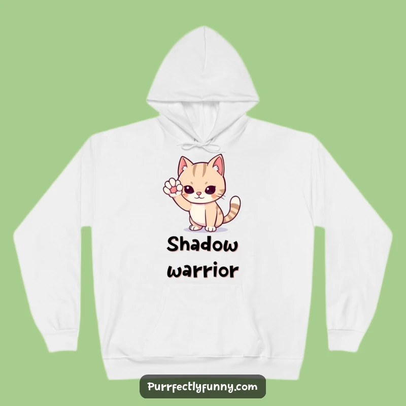 Funny Cat Secret Agent Hoodie - Cozy Intrigue, Perfect Gift for Cat Fans