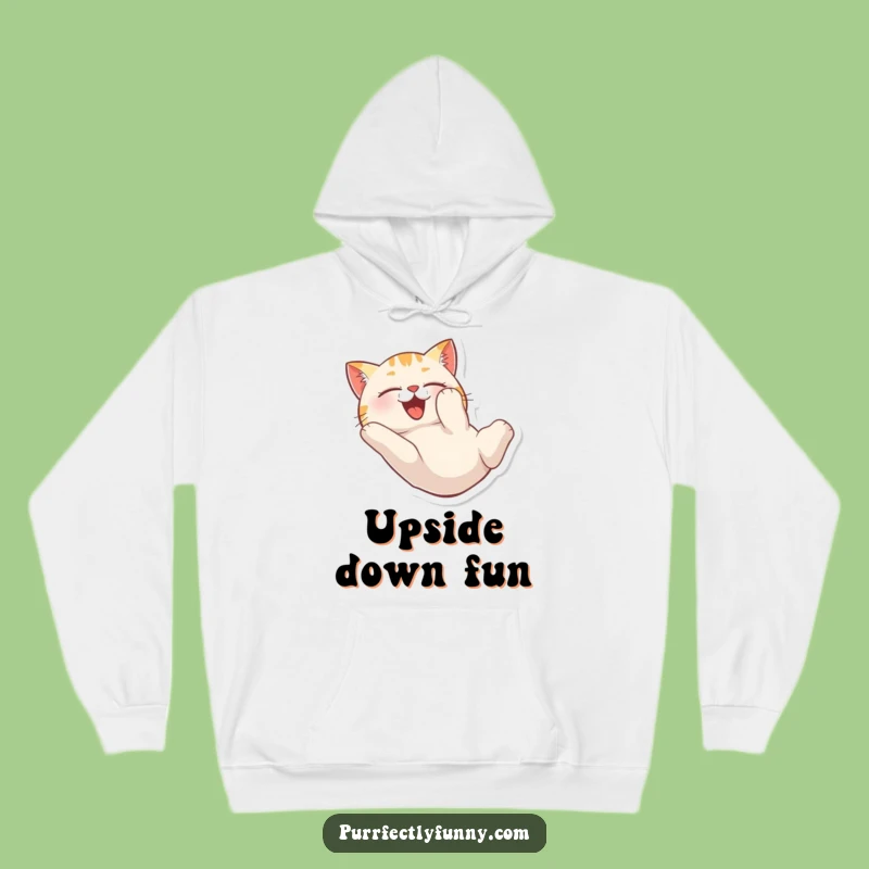 Cozy Funny Cat Tumble Hoodie: Warmth Meets Whimsical Fun