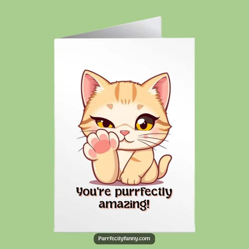 Free Printable Congrats Card: Winking Cat's Secret, Humorous Downloadable Gift for Winners