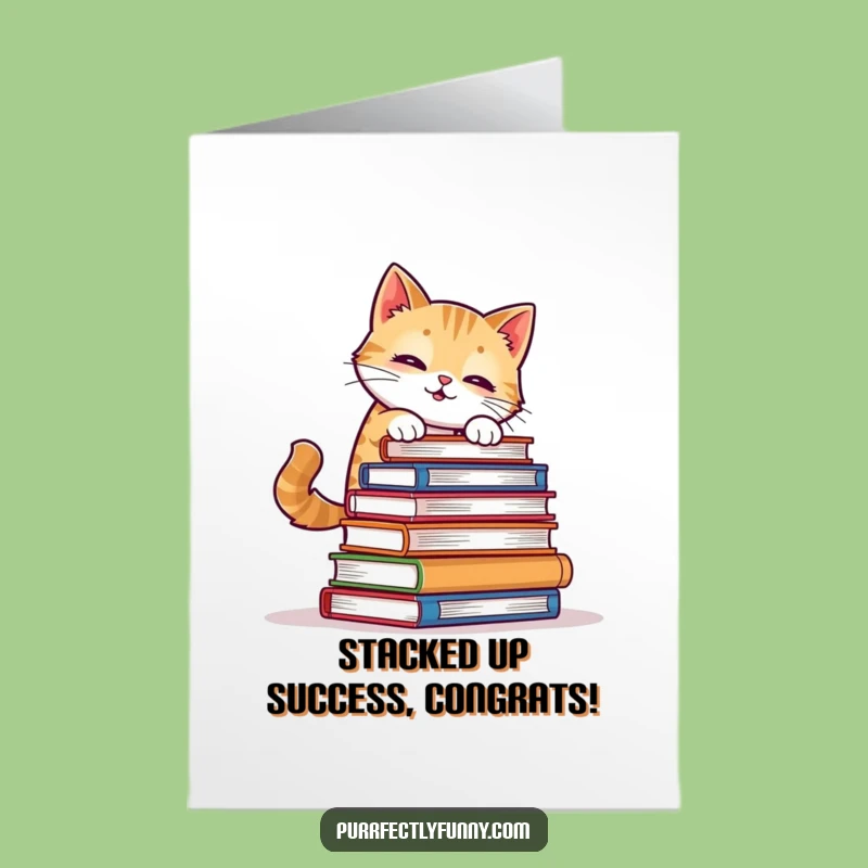 Free Printable Congrats Card: Wobbly Cat Books, Hilarious Downloadable Achievement Art