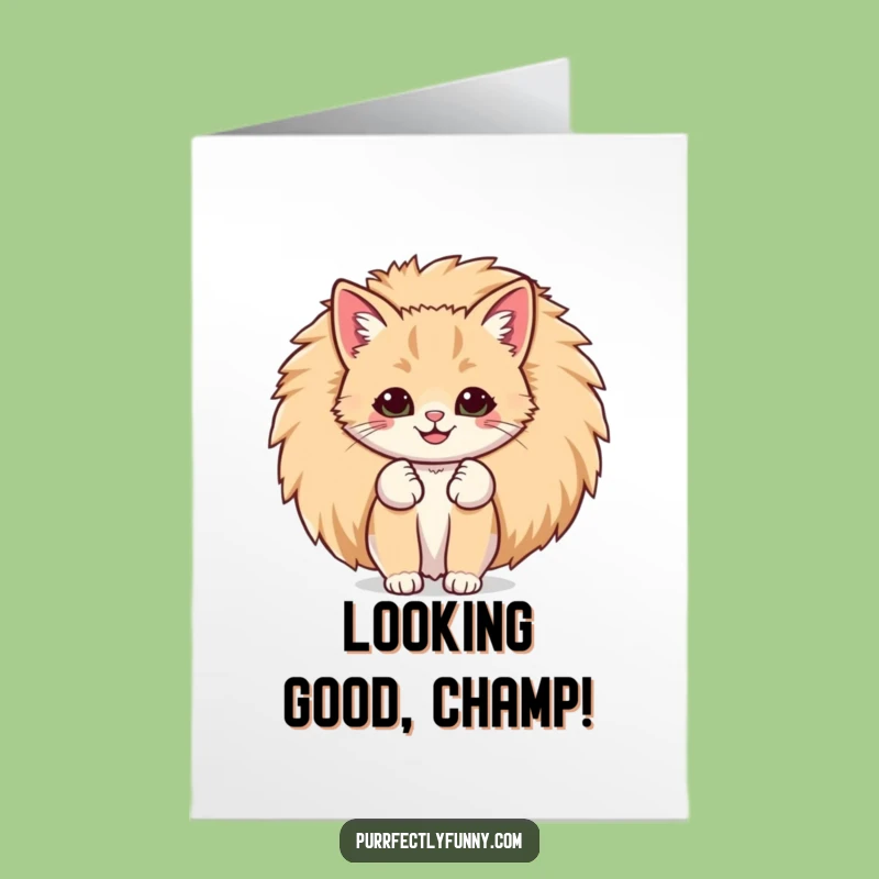 Free Printable Congrats Card: Happy Cat Tail for Celebrations