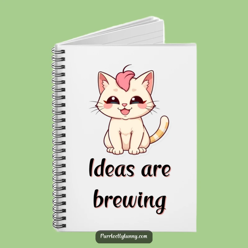 Funny Cat Grin Notebook: Journal with Silly Feline, Perfect Funny Gift