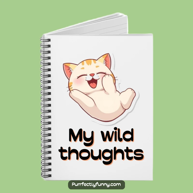 Funny Cat Tumble Notebook: Jot Down Your Joyful Thoughts