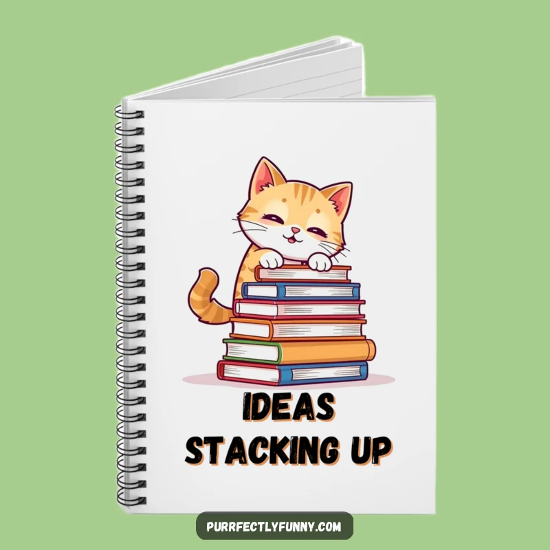 Funny Cat Book Balance Notebook - Jot Down Ideas with Feline Flair
