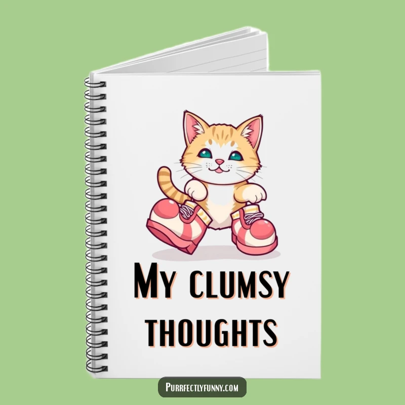 Funny Cat Clown Shoes Notebook: Jot Down Silly Ideas, Perfect Gift