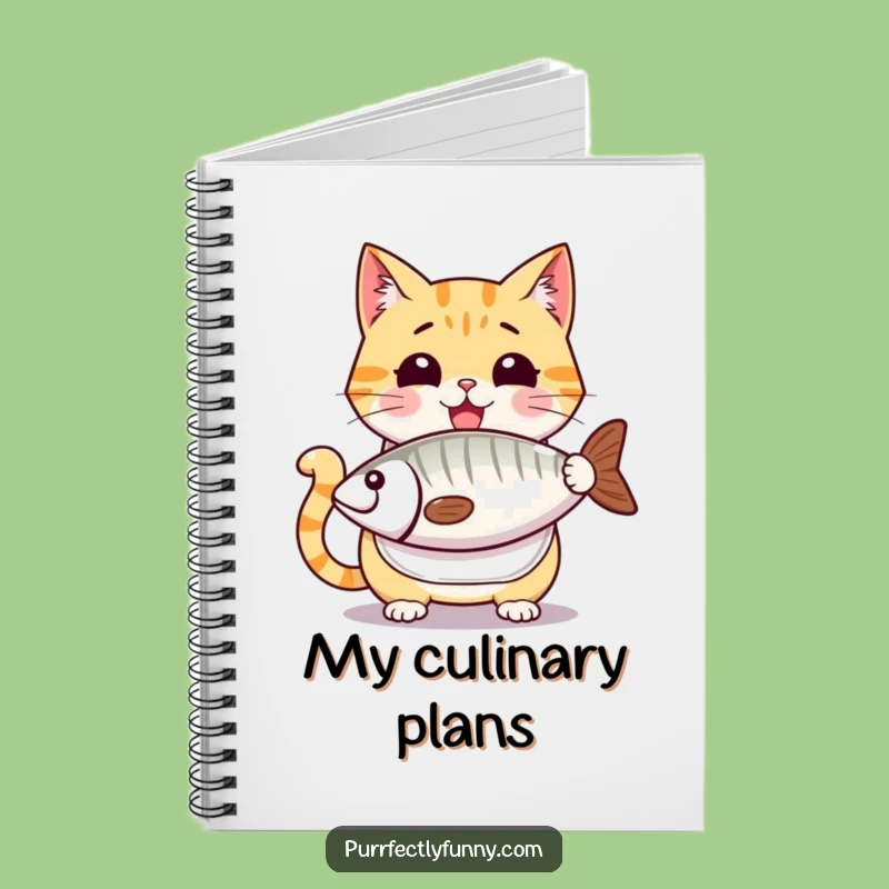 Funny Cat Fish Dream Notebook - Anticipating Ideas, Perfect Gift for Writers
