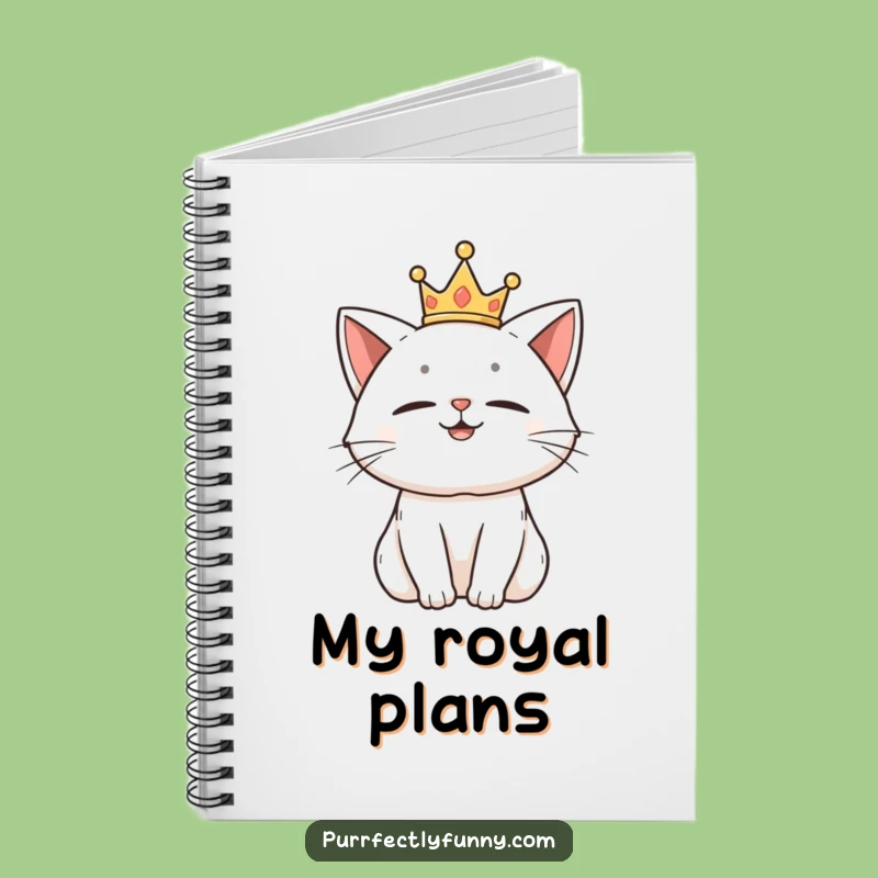 Funny Royal Cat Notebook: Jot Down Royal Thoughts with Amused Pride