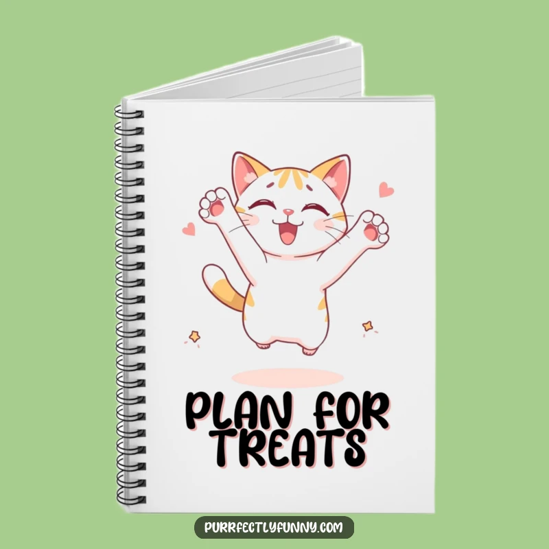 Funny Leaping Cat Notebook: Imagined Treat Chase - Jot Down Your Funnies Funny Gift!