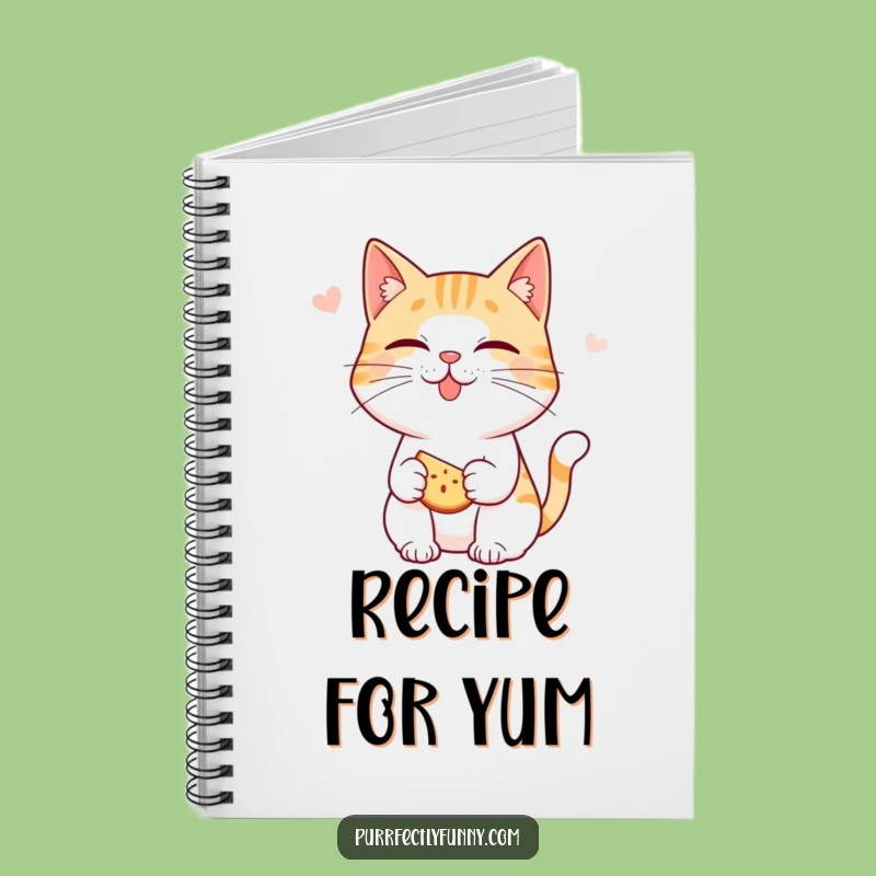Funny Anticipation Cat Notebook: Snack Time - Jot Down Your Cravings Funny Gift!