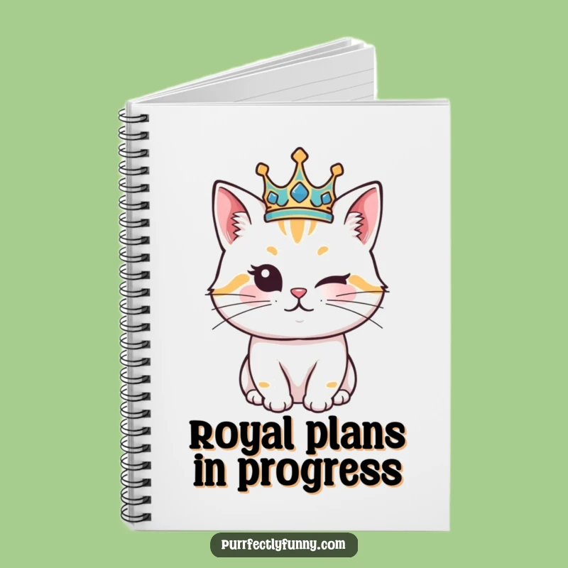 Funny Royal Cat Notebook: Jot Down Royal Decrees with Feline Charm