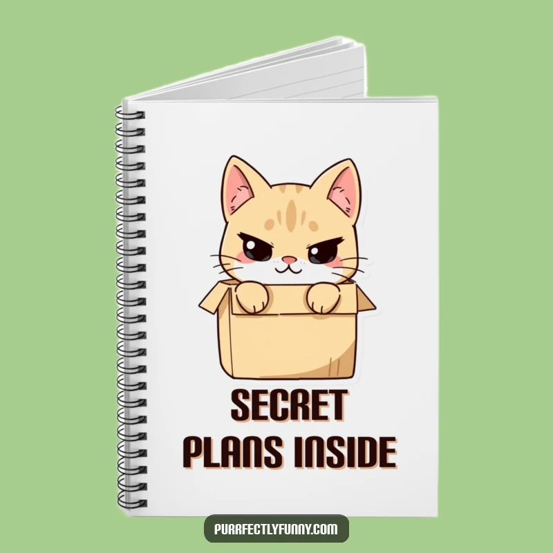 Funny Cat in Box Notebook: Jot Down Your Mischievous Thoughts