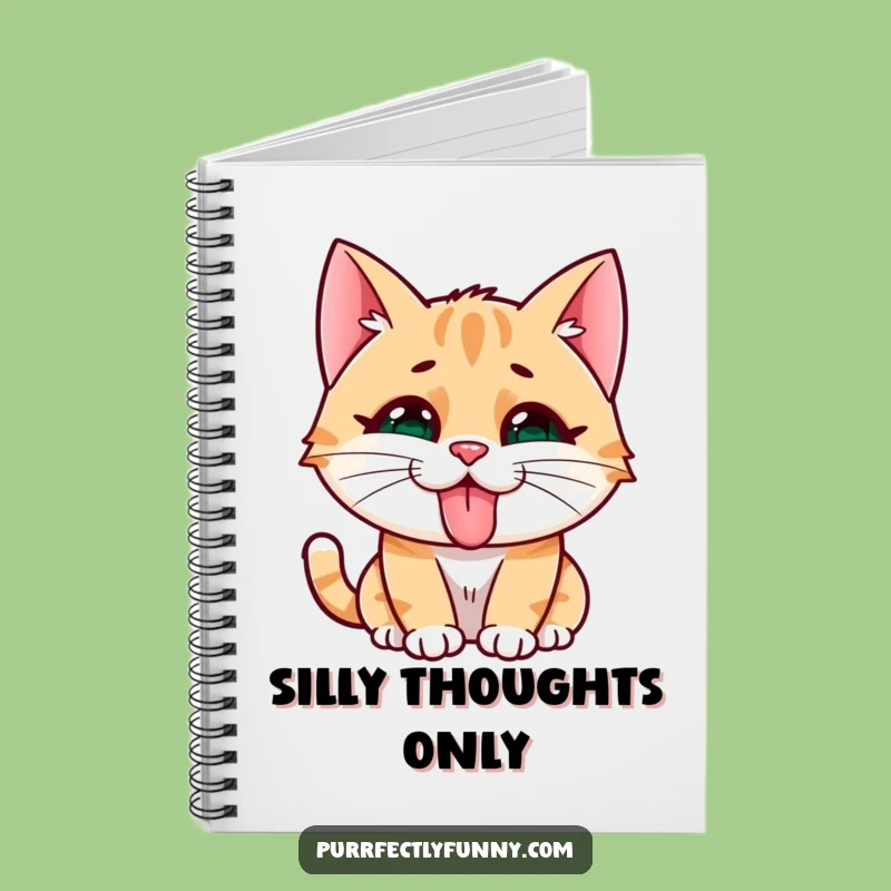 Funny Cat Face Notebook: Silly Notes, Hilarious Journal Gift