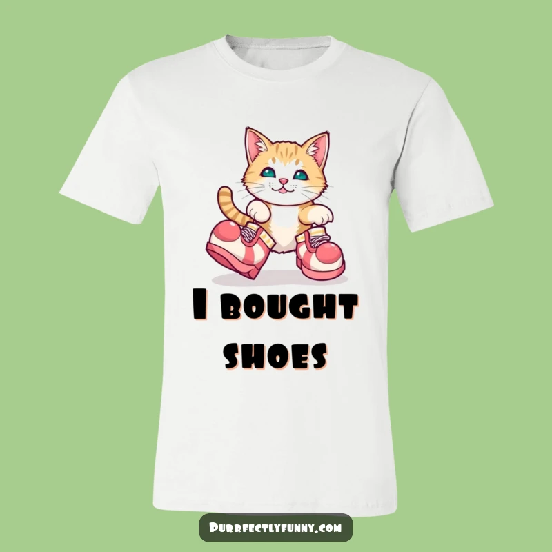 Funny Cat Clown Shoes T-Shirt: Adorable Mishap Humor, Perfect Gift