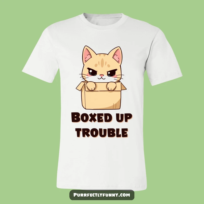 Funny Cat in Box T-Shirt: Unleash Your Inner Mischief with This Tee