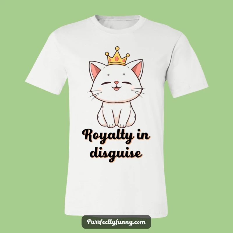 Funny Cat King T-Shirt: Wear Your Royal Amusement with Pride
