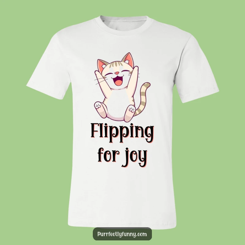 Funny Delighted Cat T-Shirt - Joyful Acrobat Tee - Awesome Funny Gift!