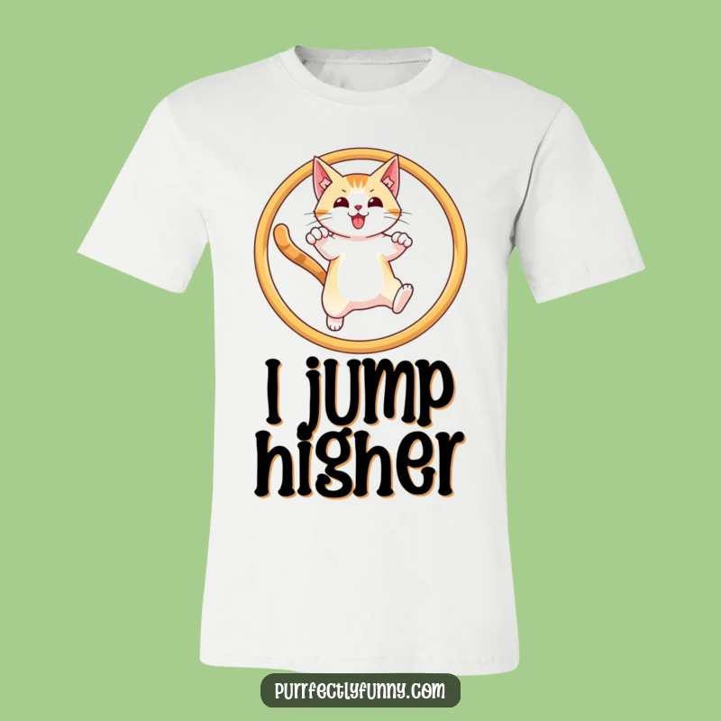 Funny Cat Hoop Leap T-Shirt: Wear Your Victory, Perfect Cat Gift