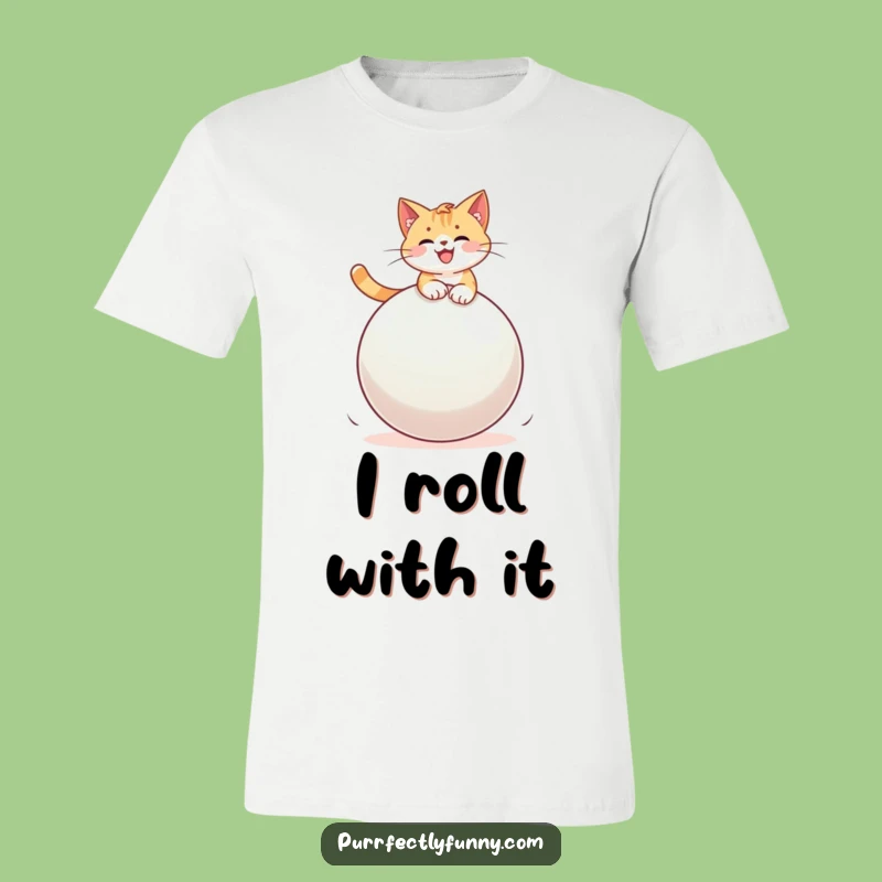 Funny Cat on Bouncy Ball T-Shirt: Hilarious Wearable Art and Perfect Cat Gift